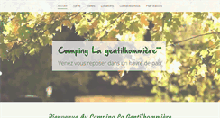 Desktop Screenshot of camping-lagentilhommiere.fr